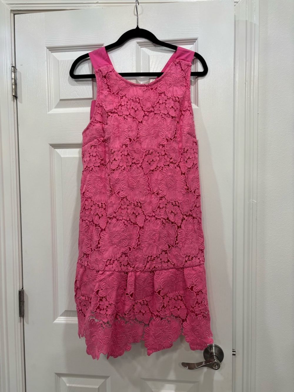 Fate Pink Floral Lace Shift Dress